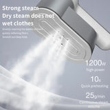 NNEDSZ Yellow Portable Handheld Garment Steamer | Mini Steam Iron for Home & Dorm Use | Compact Clothes Steaming Iron