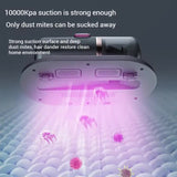 NNEDSZ Purple Portable UV Mattress Cleaner, Handheld Wireless Dust Mite Vacuum, Home UV Sterilizer for Bed, Fabric & Upholstery