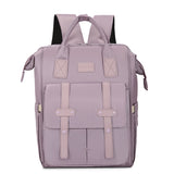 NNEDSZ Purple Fashionable Multi-Function Mommy Bag - Large Capacity Diaper Tote and Backpack for Moms, Ideal for Travel and Everyday Use