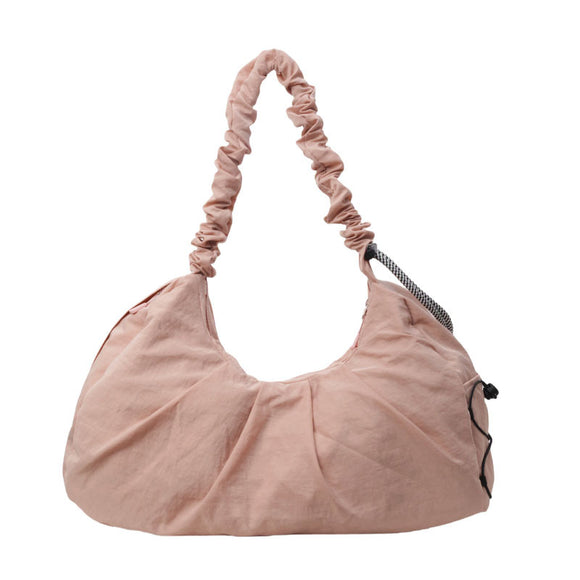 NNEDSZ Pink Fashionable Lightweight Shoulder Bag – Compact Fitness Yoga Sports Bag for Women, Casual Training Bag