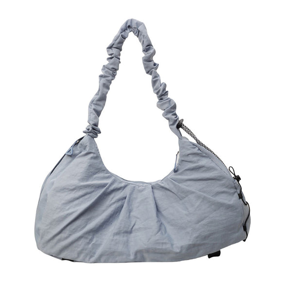 NNEDSZ Blue Fashionable Lightweight Shoulder Bag - Compact Fitness Yoga Sports Bag for Women, Casual Training Bag