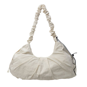 NNEDSZ White Fashionable Lightweight Shoulder Bag - Compact Fitness Yoga Sports Bag for Women, Casual Training Bag