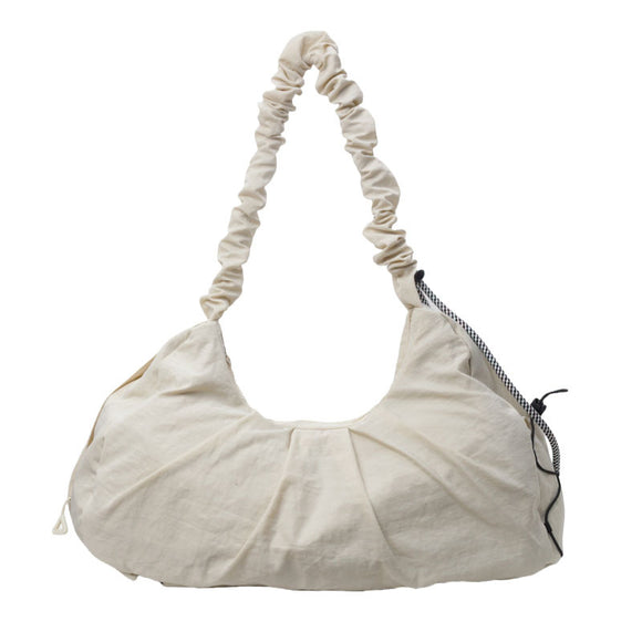 NNEDSZ White Fashionable Lightweight Shoulder Bag - Compact Fitness Yoga Sports Bag for Women, Casual Training Bag