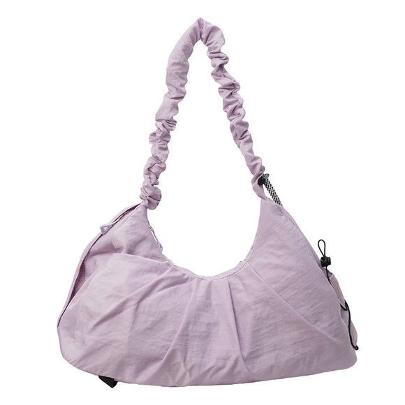 NNEDSZ Purple Fashionable Lightweight Shoulder Bag - Compact Fitness Yoga Sports Bag for Women, Casual Training Bag