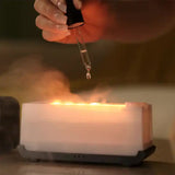NNEDSZ Black Timing Simulation Aroma Diffuser Usb Household Flame Humidifier Aromatherapy Machine Spray Air Flame Humidifier Diffuser