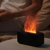 NNEDSZ White Timing Simulation Aroma Diffuser Usb Household Flame Humidifier Aromatherapy Machine Spray Air Flame Humidifier Diffuser