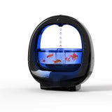 NNEDSZ Black 3 In 1 Anti-Gravity Humidifier Multifunctional Aromatherapy Machine Bluetooth-compatible Speaker Fish Tank Ambient Light