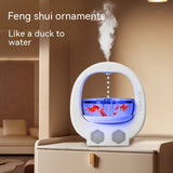 NNEDSZ Pink 3 In 1 Anti-Gravity Humidifier Multifunctional Aromatherapy Machine Bluetooth-compatible Speaker Fish Tank Ambient Light