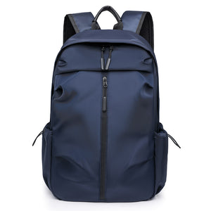 NNEDSZ Dark Blue Casual Korean Style Backpack - Versatile Laptop Bag for Students, Business, and Travel - Fashionable and Practical