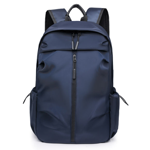 NNEDSZ Dark Blue Casual Korean Style Backpack - Versatile Laptop Bag for Students, Business, and Travel - Fashionable and Practical