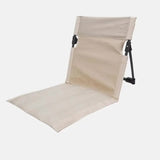 NNEDSZ White Outdoor Folding Lawn Chair with Backrest - Lightweight, Portable Camping Chair, Beach & Park Recliner, Easy-to-Carry for Relaxing Outdoors