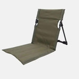NNEDSZ Green Outdoor Folding Lawn Chair with Backrest - Lightweight, Portable Camping Chair, Beach & Park Recliner, Easy-to-Carry for Relaxing Outdoors