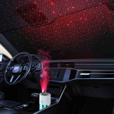NNEDSZ White Starry Sky Projection Humidifier – USB Ultrasonic Car and Home Air Humidifier, Mist Diffuser for Hydration