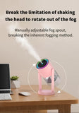 NNEDSZ Pink Starry Sky Projection Humidifier – USB Ultrasonic Car and Home Air Humidifier, Mist Diffuser for Hydration