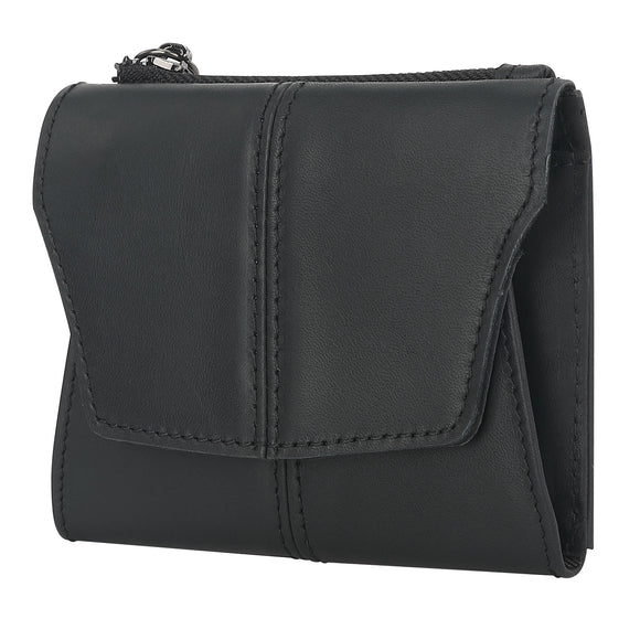 NNEDSZ Black Genuine Leather Women’s Wallet – Multifunctional Coin & Card Holder, Fashionable Card Box in Top-Grade Cowhide