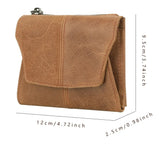 NNEDSZ Light Brown Genuine Leather Women's Wallet - Multifunctional Coin & Card Holder, Fashionable Card Box in Top-Grade Cowhide