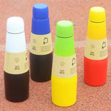 NNEDSZ Yellow Red Gradient High-Quality Gradient Color Insulated Water Bottle – 304 Stainless Steel Vacuum Cup, Large Capacity, Portable Sports Bottle