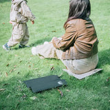 NNEDSZ 4 PCS Black Portable Waterproof Outdoor Picnic Mat, Moisture-Proof Thermal Seat Pad, Foldable and Lightweight Travel Cushion