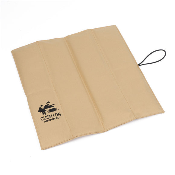 NNEDSZ 4 PCS Beige Portable Waterproof Outdoor Picnic Mat, Moisture-Proof Thermal Seat Pad, Foldable and Lightweight Travel Cushion
