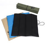 NNEDSZ 4 PCS Beige Portable Waterproof Outdoor Picnic Mat, Moisture-Proof Thermal Seat Pad, Foldable and Lightweight Travel Cushion