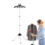 NNEDSZ Black Adjustable Foldable Garment Steamer Stand – Independent Support for Home Use