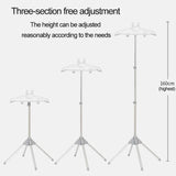 NNEDSZ Black Adjustable Foldable Garment Steamer Stand – Independent Support for Home Use
