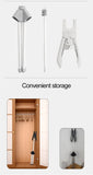 NNEDSZ Black Adjustable Foldable Garment Steamer Stand – Independent Support for Home Use