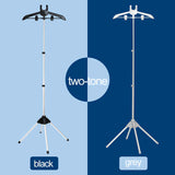 NNEDSZ Black Adjustable Foldable Garment Steamer Stand – Independent Support for Home Use