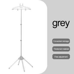NNEDSZ Grey Adjustable Foldable Garment Steamer Stand - Independent Support for Home Use