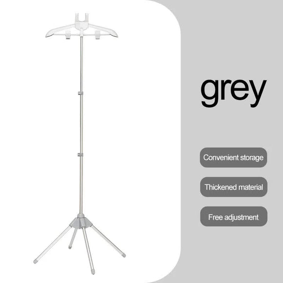 NNEDSZ Grey Adjustable Foldable Garment Steamer Stand - Independent Support for Home Use