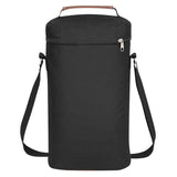 NNEDSZ Blue Portable Insulated Wine Cooler Bag - Oxford Fabric Round Tote with Thick Aluminum Lining for Wine, Champagne, and Beverages