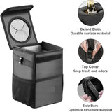 NNEDSZ Car Trash Can, Waterproof Insulated Cooler Bag, Foldable Auto Organizer, Multi-Purpose