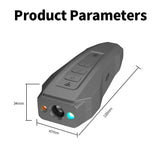 NNEDSZ Dark Gray Ultrasonic Dog Bark Control Device, Rechargeable Dog Trainer with LED Flashlight, Portable Anti-Barking Tool