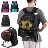 NNEDSZ Pink And Black Large Capacity Sports Backpack, Waterproof Basketball & Soccer Bag, Separate Shoe Compartment, Student Backpack