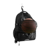 NNEDSZ Pink And Black Large Capacity Sports Backpack, Waterproof Basketball & Soccer Bag, Separate Shoe Compartment, Student Backpack