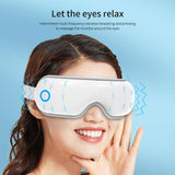 NNEDSZ White Air Compression Eye Massager, Heated Eye Massager with Vibration & Bluetooth Music, Portable Eye Care Device