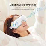 NNEDSZ White Air Compression Eye Massager, Heated Eye Massager with Vibration & Bluetooth Music, Portable Eye Care Device