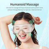 NNEDSZ Pink Air Compression Eye Massager, Heated Eye Massager with Vibration & Bluetooth Music, Portable Eye Care Device