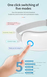 NNEDSZ Pink Air Compression Eye Massager, Heated Eye Massager with Vibration & Bluetooth Music, Portable Eye Care Device