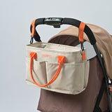 NNEDSZ Khaki Multi-Function Diaper Bag with Insulated Lining, Large Capacity Mommy Bag, Shoulder & Crossbody Baby Bag