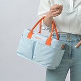 NNEDSZ Blue Multi-Function Diaper Bag with Insulated Lining, Large Capacity Mommy Bag, Shoulder & Crossbody Baby Bag