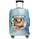 NNEDSZ S 18-20 Inch Elastic Luggage Cover with Zipper, Travel Suitcase Protector, Scratch Resistant Luggage Cover