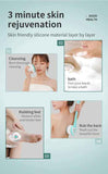 NNEDSZ Purple Electric Bath Brush & Multi-Functional Massager - Long Handle Waterproof Body Cleansing Tool