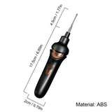 NNEDSZ Black Electric Earwax Removal Tool - LED Light Ear Cleaner for Adults and Kids, USB Rechargeable with Multiple Tips