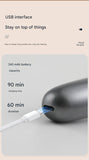 NNEDSZ Black Rechargeable Visual Electric Ear Cleaner with LED Light - Safe and Effective Ear Wax Removal Tool for Adults and Children