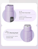 NNEDSZ Pink Portable Wireless Electric Hair Remover – Dual-Head Rechargeable Mini Shaver for Women’s Sensitive Areas