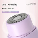 NNEDSZ Light Yellow Portable Wireless Electric Hair Remover – Dual-Head Rechargeable Mini Shaver for Women’s Sensitive Areas