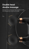 NNEDSZ White Dual-Head Mini Massage Gun - Portable Professional Muscle Relaxation Device with 5-Speed Adjustment for Deep Tissue Recovery and Pain Relief