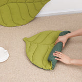 NNEDSZ 1 Pcs Yellow Leaf-Shaped Pet Sleeping Mat - Durable Dog Floor Pad & Cat Bed for Sleeping and Playtime