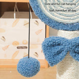 NNEDSZ Red Durable Mushroom Cat Scratching Post - Anti-Slip, No Debris Cat Scratch Pad with Sofa Protection for Small Cats
